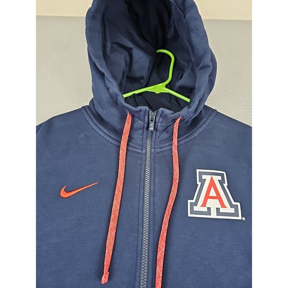 Nike‎ Arizona Wildcats Full Zip Hoodie Men's XXL Blue U Of A NCAA 68096 - Picture 3 of 9